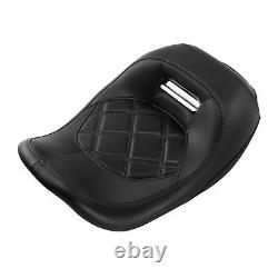 Black Solo Driver Seat Fit For Harley Touring Street Road Glide Baggers 2008-Up