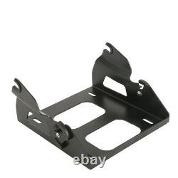 Black Solo Mount Rack Docking Hardware Fit For Harley Tour Pak Road King 2014-23