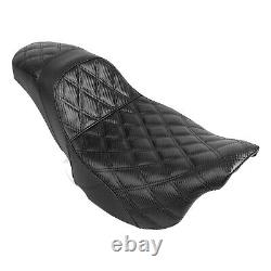 Black Step-Up Extended Reach Seat For Harley Touring Road King Glide FLTRX 08-up