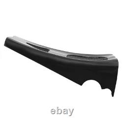 Black Stretched Chin Spoiler Scoop For M8 Harley Touring Road Street Glide 2017+