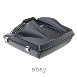 Black Tempest Dual 8'' Speaker Lids Fits Advanblack/Harley Razor Tour Pack Pak