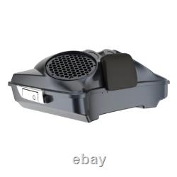 Black Tempest Dual 8'' Speaker Lids Fits Advanblack/Harley Razor Tour Pack Pak