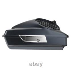 Black Tempest Dual 8'' Speaker Lids Fits Advanblack/Harley Razor Tour Pack Pak