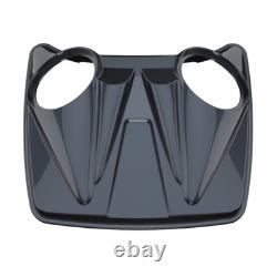 Black Tempest Dual 8'' Speaker Lids Fits Advanblack/Harley Razor Tour Pack Pak
