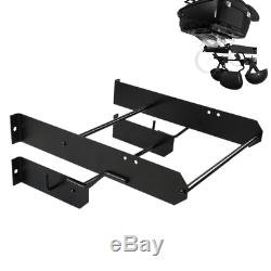 Black Tour Pak Pack Accessory Motor Storage Rack Fits Harley Touring Wall Mount