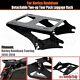 Black Two-up Tour Pak Pack Mounting Rack For Harley Road King Street Glide 14-up