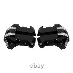 Black Upper Rocker Box Covers Fit For Harley Softail 2018-2023 Touring 2017-2023
