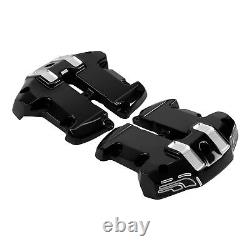 Black Upper Rocker Box Covers Fit For Harley Softail 2018-2023 Touring 2017-2023