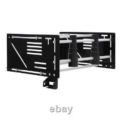 Black Wall Mount Storage Rack Fit For Harley Touring Street Road Glide