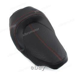 Black with Red stitching Driver Seat Fit for Harley'2008-later Touring models