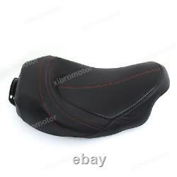 Black with Red stitching Driver Seat Fit for Harley'2008-later Touring models