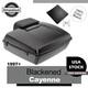 Blackened Cayenne Rushmore Chopped Tour Pack Pak For 97+ Harley Touring/softail