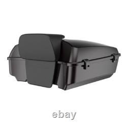 Blackened Cayenne Rushmore Chopped Tour Pack Pak For 97+ Harley Touring/Softail