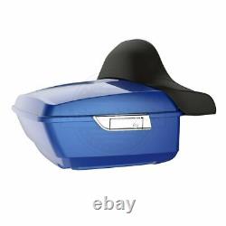 Blue Max King Tour Pack Pak Trunk For Harley Street Road Electra Glide 1997+
