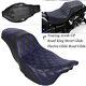 Blue Stitching Tour Step-up Lattice Stitch Seat For Harley Touring Models 08-23