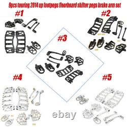 Brake Arm Shifter Peg Floorboards Foot Pegs For Harley Dyna Touring Street Glide