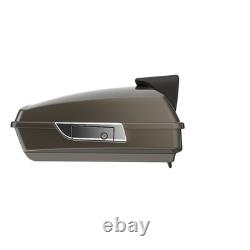 Bronze Armor Razor Tour Luggage Trunk Pack For Harley Davidson 1997+