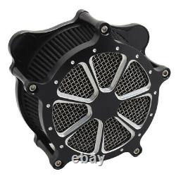 CNC Aluminum Air Cleaner Intake Turbine Filter For Harley Touring Softail Dyna