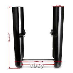 CNC Smooth Fork legs For harley TOURING FLT BAGGER street road glide king 14-24