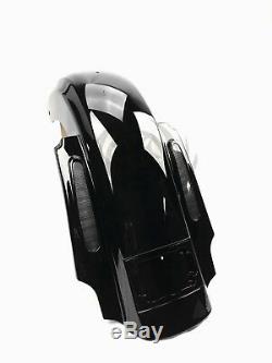 CVO DUAL CUT Stretched Rear Fender with LED Lights for 09-19 Harley Touring