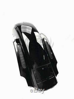 CVO DUAL CUT Stretched Rear Fender with LED Lights for 09-19 Harley Touring