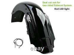 CVO Stretched Rear Fender with LED Lights for 1993-2008 Harley Davidson Touring