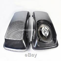 CVO Style 6x9 Speaker Lids 93-13 Harley Saddlebag Touring Road King Street Glide