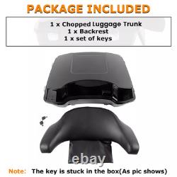 Chopped Luggage Trunk For 1997-2013 Harley Davidson Touring Street Electra Glide