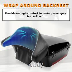 Chopped Luggage Trunk For 1997-2013 Harley Davidson Touring Street Electra Glide