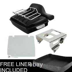 Chopped Pack Trunk Solo Rack Plate For Harley Tour Pak Street Road Glide 2014-Up