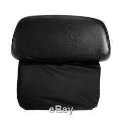 Chopped Pack Trunk With Black Latch Backrest Pad For Harley Tour Pak Touring 14-19