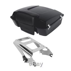 Chopped Tour Pak Pack Trunk Backrest & Luggage Rack For Harley Touring 2009-2013