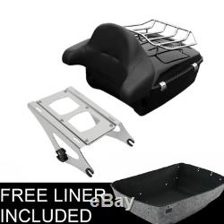 Chopped Tour Pak Pack Trunk For Harley Davidson Touring Street Road Glide 14-19