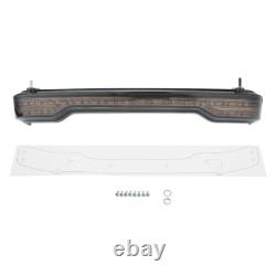 Chopped Trunk Backrest LED Tail Light Mount Rack Fit For Harley Touring 2014-26