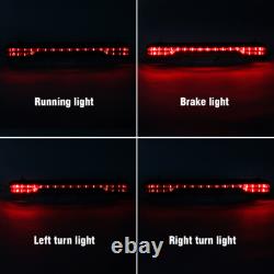 Chopped Trunk Backrest LED Tail Light Mount Rack Fit For Harley Touring 2014-26
