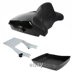 Chopped Trunk Backrest Mount Fit For Harley Tour Pak Pack Road King 1997-2008 06