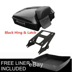 Chopped Trunk Backrest Pad Mounting Rack For Harley Tour Pak Touring 2014-2019