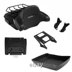 Chopped Trunk Backrest Rack Mount Docking Kit Fit For Harley Touring 2014-2025