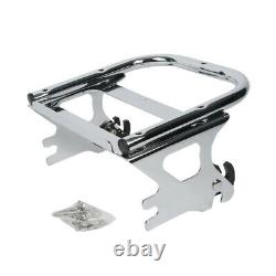 Chopped Trunk Backrest Rack Mount Fit For Harley Tour-Pak Touring Glide 1997-08