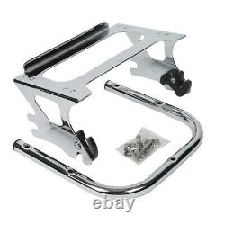 Chopped Trunk Backrest Rack Mount Fit For Harley Tour-Pak Touring Glide 1997-08