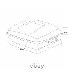 Chopped Trunk Backrest Solo Rack Fit For Harley Tour Pak Electra Glide 2014-2024