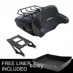 Chopped Trunk Backrest Top Rails Fit For Harley Tour Pak Street Glide 2014-2022