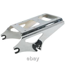 Chopped Trunk Chrome Mounting Rack Fit For Harley Tour Pak Electra Glide 2009-13