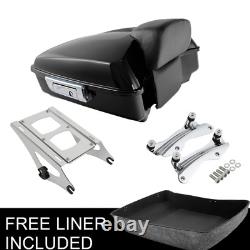 Chopped Trunk Pad Mount Rack Docking Kit Fit For Harley Tour Pak Road King 14-23