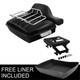Chopped Trunk Pad Solo Rack Fit For Harley Tour Pak Low Rider Fxlrst 22-24 Black