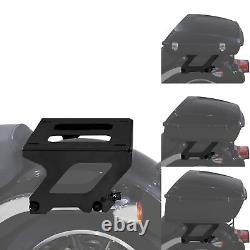 Chopped Trunk Pad Solo Rack Fit For Harley Tour Pak Low Rider FXLRST 22-24 Black