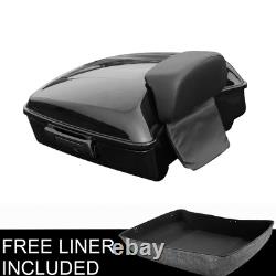Chopped Trunk WithBlack Latch Backrest Fit For Harley Tour Pak Road King 2014-2021