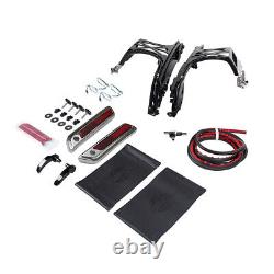 Chrome One Touch Saddlebag Mounting Hardware/Latch/Lock Kit Fits for Harley 14+