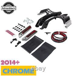 Chrome One Touch Saddlebag Mounting Hardware/Latch/Lock Kit Fits for Harley 14+