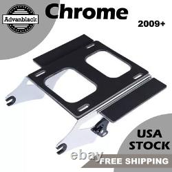 Chrome Tour Pack Mount For 09+ Harley Quick Release Detachable Mounting Bracket Chrome Tour Pack Mount For 09+ Harley Quick Release Detachable Mounting Bracket